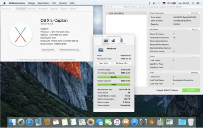 Apple MacBook 13.3" Intel Core 2 Duo 2.0 GHz, 8GB Ram, 240 GB SSD, SuperDrive - Bild 1 von 4