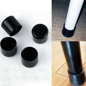 Tapa de silicona negra, silla, mesa, pies, extremo de tubería tapas 32,5 mm-78,5 mm - Imagen 1 de 11