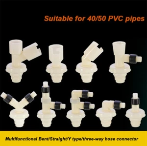 Adapter Pipe Washing Machine Connector Hose Splitter Water Drain Home Laundry - Picture 1 of 21