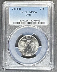 2002-D Ohio Quarter PCGS MS-66, Buy 3 Items, Get $5 Off!! - Picture 1 of 2