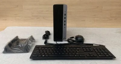 HP EliteDesk 705 G4 SFF AMD Pro A10-9700R7 16GB RAM 500GB HDD Win 10 Pro Desktop - Image 1 of 4