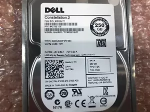 (LOT 5) HC79N Dell Constellation2 250GB 7.2K 2.5" SATA ST9250610NS HDD - Picture 1 of 4
