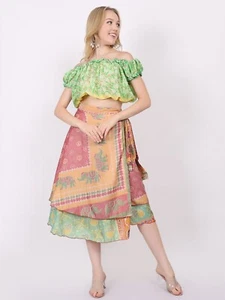 Mujeres Envoltura de Playa Falda Mágica Vintage Tela 30" Talla Grande 5 Piezas Mezcla Venta al por mayor Lote - Imagen 1 de 18