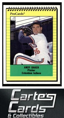 Andy Baker 1991 ProCards #1475  Columbus Indians - Image 1 of 2