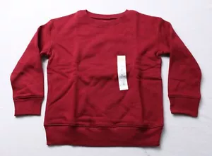 Jumping Beans Unisex Kid's Fleece Crewneck L/S Pullover BL1 Viva Wine Size 6 NWT - Picture 1 of 3