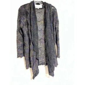 Curio New York Lightweight Weave Open Front Multicolored Boho Cardigan Sz. PM - Picture 1 of 7