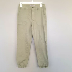 Joe's Sz 25 Khaki/Olive Workwear Pants Beachsand Mid Rise Cargo Crop Jogger - Picture 1 of 7
