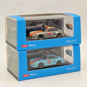 Master 1:64 Riendas Porsche 930 Black Bird 2024 HEC Gulf Diecast Car Model Limited - Imagen 1 de 14