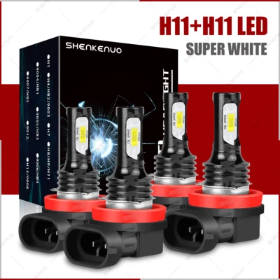 For Pontiac G6 2005 2006 2007-2010 -4x 6000K WHITE LED Headlight Bulb Hi/Lo Beam - Изображение 1 из 4