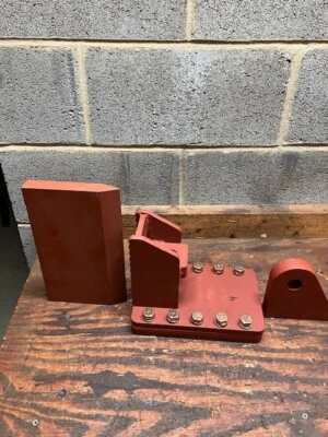 Log Splitter Slide Wedge Push Plate hydraulic cylinder Mount 4" beam Clevis Mt - Image 1 of 4