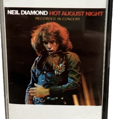 Neil Diamond Hot August Night Recorded in Concert  1972 MCA Cassette - Image 1 of 4
