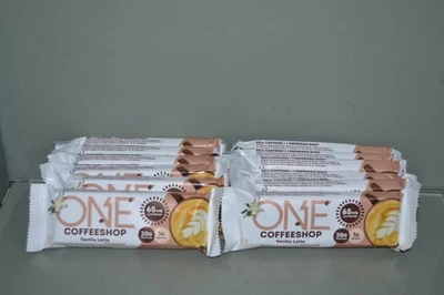 (12) ОДИН батончик, кофе магазин ваниль латте вкус, 20 г белка 65 мг кофеин 1/26 - Изображение 1 из 2