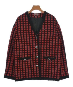 Miu Miu Collarless Jackets RedxBlack(Patterned) 38(Approx. S) 2200618242016 - Picture 1 of 9