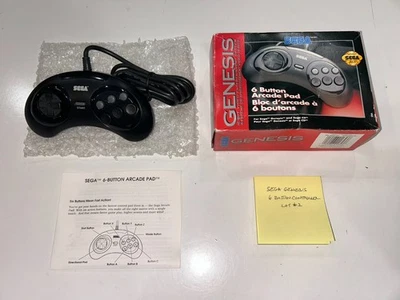 Controlador OEM Sega Genesis 6 botones MK-1653 completo en caja con manual #1 Foto 1 de 4