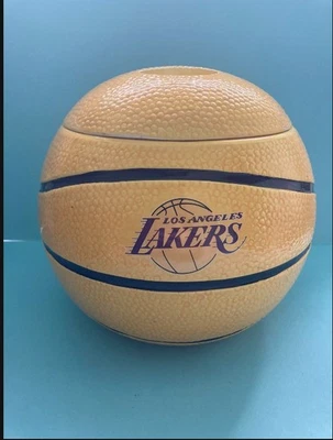 Vintage Los Angeles Lakers Cookie Jar Collectible Season Ticket Holders Gift 9X7 - Image 1 of 4