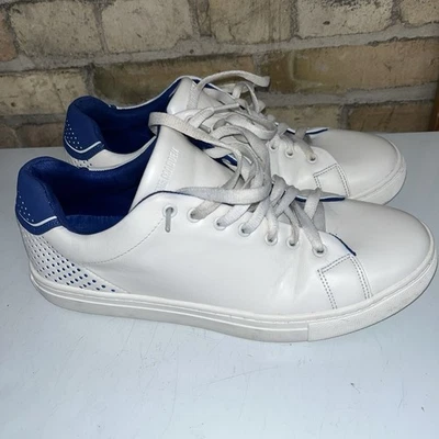 Talla 10 - Steve Madden Blanco W Azul Usado Hombre Zapatilla 147 - Difícil de Encontrar - Ver Desc. Foto 1 de 4
