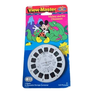 Mulinelli Tyco View Master 3D Disney Topolino e i dinosauri 1994 sigillati /3L - Foto 1 di 6