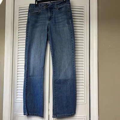 Vaqueros Bandolino Azul Amaya Cinturón Embel Bottom Missy Azul Denim Talla 10 Foto 1 de 4