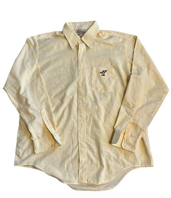 Vintage Cabela's Men’s 17.5-36 USA Yellow Long Sleeve Dress Shirt - Image 1 of 4