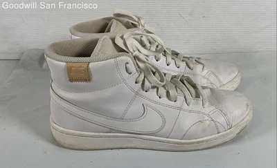Nike Court Royale CT1725-100 White Leather Mid Top Sneaker Womens Shoes Size 9 - Image 1 of 4