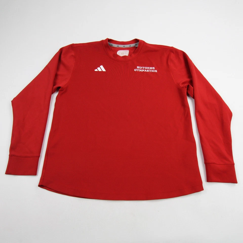 Camisa Rutgers Caballeros Escarlata Adidas Manga Larga Para Hombre Roja Usada Foto 1 de 1
