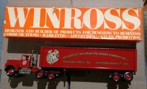 Winross tractor-remolque McSherrystown Steam Fire Engine Company Nº 1 fundido a presión - Imagen 1 de 1