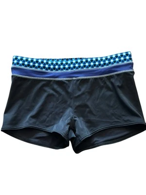 Pantalones de baño Lands’ End para mujer niño cortos talla 8 negro azul lunares Foto 1 de 4
