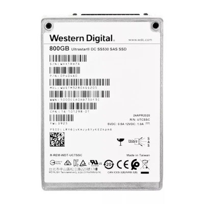 WD (WUSTM3280ASS205) 800GB DC SS530 (SFF 2.5in) SAS-12 12G SSD - Bild 1 von 2