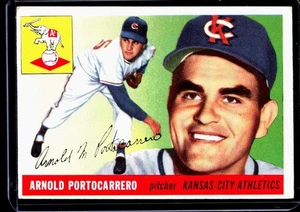 1955 Topps Arnold Portocarrero Kansas City Athletics #77 SET BREAK - Picture 1 of 2