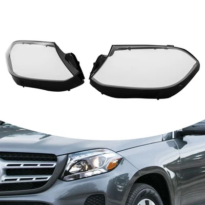 适用于梅赛德斯-奔驰 Gls 级 X166 2017-19 双车头灯镜头盖左右 — 第 1/4 张图片