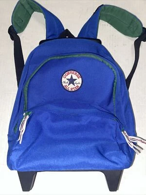 Converse Chuck Taylor All Star Steel Day Mini Rolling Roller Backpack Blue/Green - Image 1 of 4