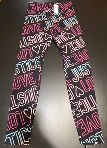 Girls NWT size 16/18 Full Length Justice Leggings - Picture 1 of 2