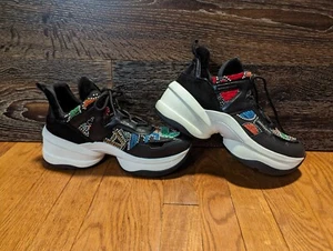 Zapatillas Michael Kors Olympia Negras con Cuentas de Colores 11M - Imagen 1 de 7