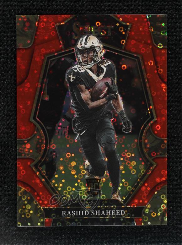 2022 Panini Select Premier Level Red Disco Prizm 47/49 Rashid Shaheed Rookie RC