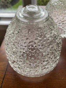 Vintage Art Deco 40er-50er Jahre Glas Deckenleuchte Schirm Blume für Leuchte MCM - Bild 1 von 5