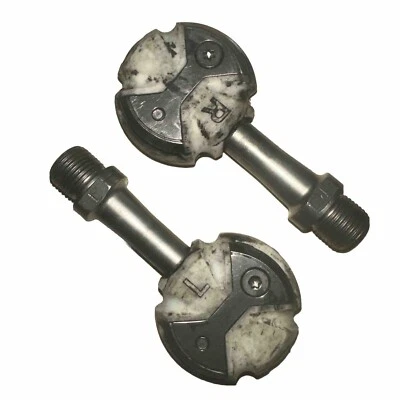 Pedales de bicicleta Speedplay Zero acero sin clip carretera Tri TT blanco par ligero Foto 1 de 4