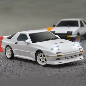 RC 1/18 DRIFT Car MAZDA RX7 FC W/ Pop Up Lights/ LED/Gyro RWD *WHITE* -RTR- - Bild 1 von 14