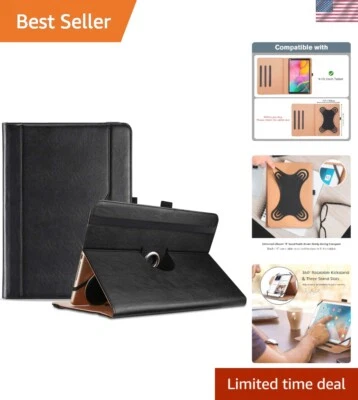 Universal 9-10.1 Inch Tablet Cover with Stylus Holder & Flexible Viewing Options - Image 1 of 4