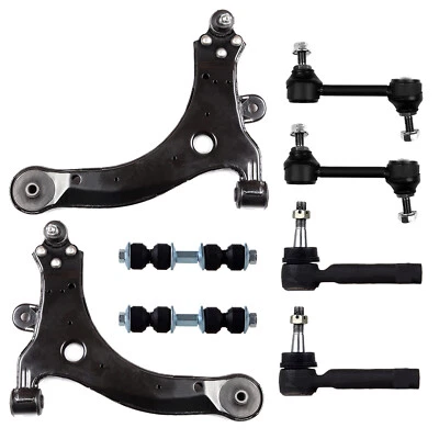 8pcs Front Lower Control Arm Outer Tie Rod Sway Bar For 02-04 Chevrolet Venture Foto 1 de 4