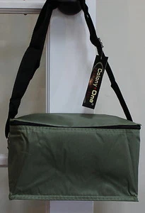 Lunch Tote Insulated Olive Green Adjustable Strap Designer Sturdy Travel Bag - Picture 1 of 7
