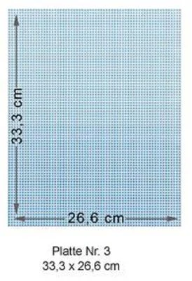 Steckplatte 3 Mini Stecksystem Nr. 40063 - Abmessung 26,6 x 33,3 cm - 5 Stück - Bild 1 von 4