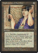1X Implements of Sacrifice Fallen Empires EX MTG CARD