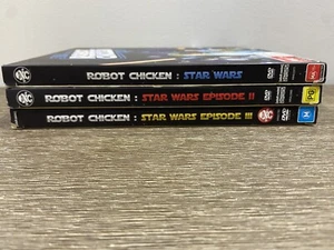 Robot Chicken Star Wars Episode 1 2 & 3 DVD Bundle Region 4 PAL - Picture 1 of 1