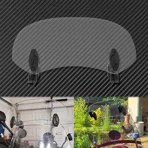 Alerón de extensión de parabrisas con clip para motocicleta deflector de viento transparente ajustable - Imagen 1 de 12