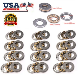 12pcs Mini Axial Ball Thrust Bearings Single Direction ID 3 Parts 8*16*5mm - Picture 1 of 9