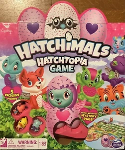 Hatchimals Hatchtopia Game - 5 Exclusive Figures / 2 Mystery Eggs - Spin Master - Picture 1 of 7