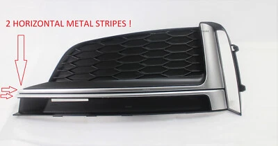  замена 2018-19 S5 A5 Sline передний бампер крышка нижняя решетка LH вставная отделка  - Изображение 1 из 4