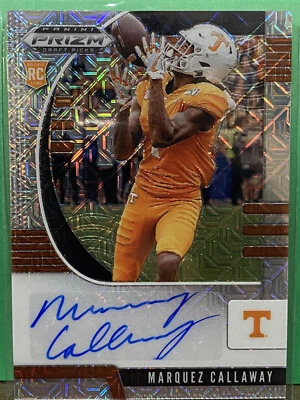2020 Prizm Draft Picks Marquez Callaway Prizm Mojo Rookie Auto /49 Saints WR - Image 1 of 4