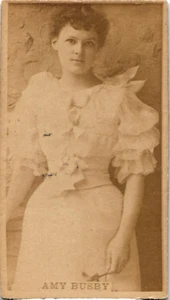 Stage Actress AMY BUSBY Sweet Caporal Cigarette Photo Card Antique - Picture 1 of 2