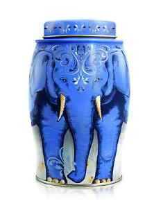 WILLIAMSON TEA ELEPHANT CADDY & EARL GREY TEA BAGS - ROYAL BLUE KENYAN ELEPHANT 